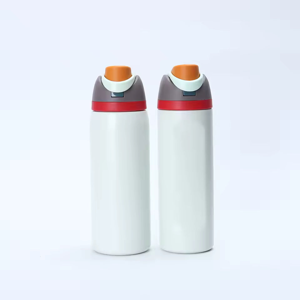 Insulated Stainless Steel Water Bottle with Straw (19oz, 24oz, 32oz)