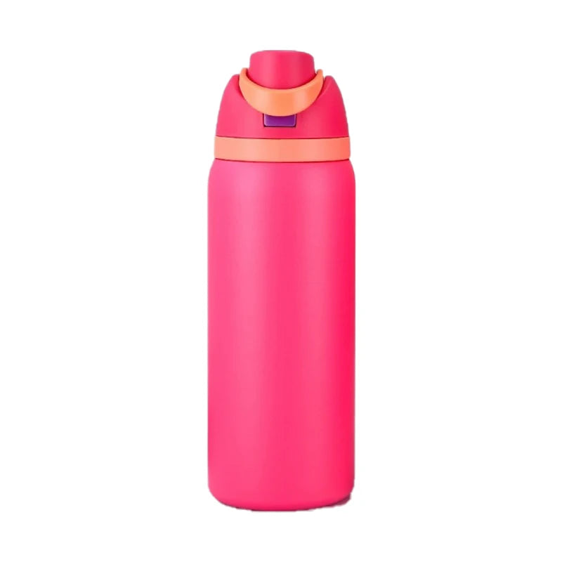 Insulated Stainless Steel Water Bottle with Straw (19oz, 24oz, 32oz)